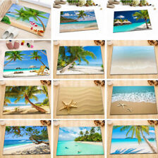 12 peças tapete de porta antiderrapante piso paisagem praia tropical tapete de banho decoração banheiro comprar usado  Enviando para Brazil