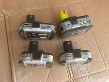 Used, Ryobi One+ Plus Lithium+ RB18L50/BPL1815/BPL1414 Untested Faulty Batteries for sale  COLCHESTER