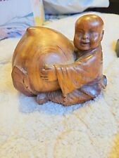 Happy buddha wooden for sale  Windham