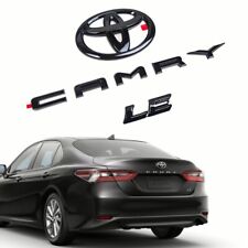 Used, 2018-2024 TOYOTA CAMRY LE Gloss BLACKOUT EMBLEM OVERLAY KIT for sale  Shipping to South Africa
