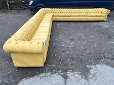 Large yellow chesterfield for sale  HENFIELD