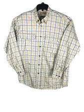 Cabelas Mens Long Sleeve Multicolor  Check Cotton Large Casual Flaws A44 for sale  Shipping to South Africa