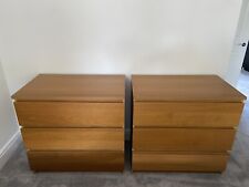 IKEA MALM chest of 3 drawers - Listing Is for both! for sale  CHESSINGTON