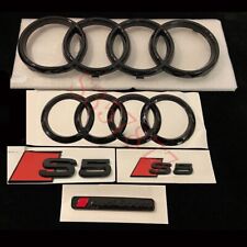 S5 Gloss Black Full Badges Package For Audi S5 F5 2017+ Exclusive Pack for sale  Shipping to South Africa