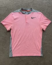 Camiseta Nike Golf masculina moderna manga curta rosa treinamento média Dri-Fit esportes comprar usado  Enviando para Brazil