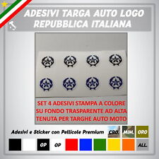 4 Pieces Crest Italy for Plate Replica adhesive for car restorations til salgs  Frakt til Norway