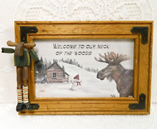 wood decor moose winter for sale  Bradenton