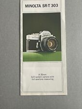 Minolta 303 camera for sale  ROMFORD