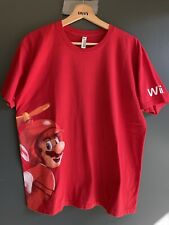 Camisa promocional masculina oficial Nintendo New Super Mario Bros Wii vermelha L 21,5x27,5 comprar usado  Enviando para Brazil