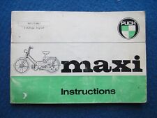 Puch maxi operators for sale  SOUTHWELL