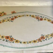 Hand embroidered tray for sale  PUDSEY