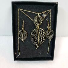 Goldtone leaf necklace for sale  Bean Station