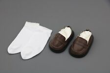 American Girl um par de sapatos sociais marrons e meias brancas para boneca de 18"" comprar usado  Enviando para Brazil