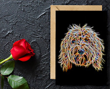 Gold labradoodle greeting for sale  Shipping to Ireland