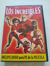 Los Increibles Disney Pixar Pelicula 2 x DVD + Juego de PC Español Ingles segunda mano  Arcas