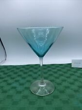 Aqua martini glass for sale  Royse City