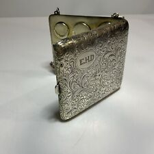 Cartera de pólvora antigua victoriana de colección adornada de plata esterlina 169 g segunda mano  Embacar hacia Argentina