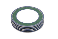 Set of 5x Villeroy Boch Switch 3 Costa Salad Plates 8-1/4'' Green Blue Porcelain, used for sale  Shipping to South Africa