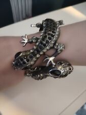 Lizard snap bracelet for sale  BOLTON