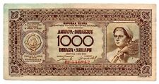 Jugoslavia banconota 1000 usato  Vittorio Veneto