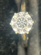 Anel de noivado de diamante cultivado em laboratório 1,20 ct ouro branco 14k Si2 D-E cor redonda EGL comprar usado  Enviando para Brazil