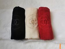 Nowe bawełniane chusty do twarzy Chanel Beauty LA Collection 3 szt. Zestaw Gfit beżowy czerwony czarny na sprzedaż  Wysyłka do Poland