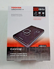 Disco rígido portátil Toshiba Canvio 500 GB USB 2.0 básico 593400-A preto, usado comprar usado  Enviando para Brazil