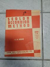 Vintage Sedlon Método de Acordeão Livro 1-A JH Sedlon Partituras Piano/Acordião comprar usado  Enviando para Brazil