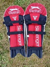Slazenger Cricket Pads  - White 3 Strap Kids Size for sale  Shipping to South Africa