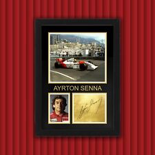 Usado, Moldura AYRTON SENNA / McLaren F1 - Vitrine com assinatura de autógrafo reproduzido comprar usado  Enviando para Brazil