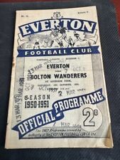 Everton bolton programm for sale  ROCHESTER