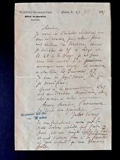 Jules Verne / lettre autographe signée / Collection segunda mano  Embacar hacia Argentina