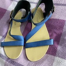 Leather sandals blue for sale  ILKESTON