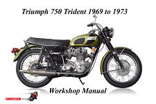 Used, TRIUMPH 750 TRIDENT 1969 to 1973 WORKSHOP MANUAL - PDF Files for sale  Shipping to Canada