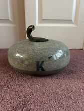 Vintage Granite Curling Rock Stone Olympic Winter Sport for sale  Shipping to South Africa
