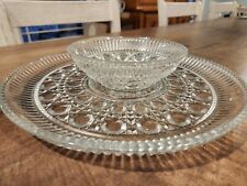 Crystal platter tray for sale  Wise