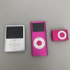 Lote Mixto de 3 Apple iPod Modelo A1236 A1199 A1204 Rosa Tal Como Está Para Repuestos o Reparaciones segunda mano  Embacar hacia Mexico