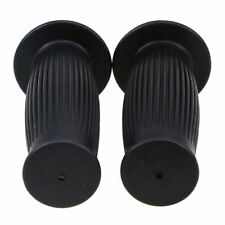 1 Pair Motorcycle Vintage 7/8" Handlebar Grips Anti-slip Black Rubber For Honda for sale  Shipping to South Africa