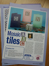 Mosaic tiles alphabets for sale  WATFORD