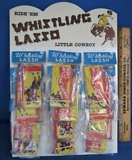 12 Whistling Lassos & Store Display ~ Balcão ~ Exibição de cavalete ocidental dos anos 1950 comprar usado  Enviando para Brazil