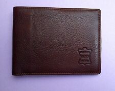 mens brown leather bifold wallet for sale  SETTLE