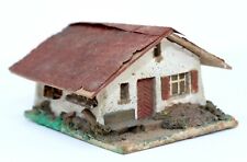 Casa de campo vintage de estuque/madeira escala HO aprox. 3 x 4 x 2" #220, usado comprar usado  Enviando para Brazil