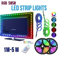 1-5M LED Strip Lights 5050 RGB Colour Changing Tape Cabinet Kitchen TV Lighting for sale  Shipping to South Africa
