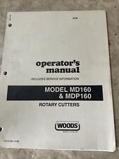 Cortador, operador, manual do proprietário Woods MD160, MDP160 comprar usado  Enviando para Brazil