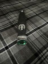 KILT HIGHLANDWEAR SAFETY SGIAN DUBH DUMMY PEWTER MOUNT GREEN STONE for sale  Shipping to South Africa