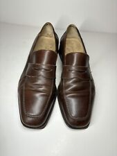 Mocassim masculino FERRAGAMO marrom centavo 7,5 EE (largo) slip-on italiano comprar usado  Enviando para Brazil