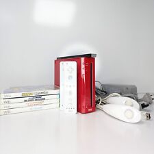 Pacote Nintendo Wii edição vermelha 2xcontroladores 2xNunchucks 4xjogos e barra de sensor comprar usado  Enviando para Brazil