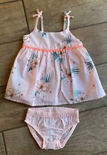 Vestido boho havaiano tropical floral bebê menina 2 peças 3 meses NOVO comprar usado  Enviando para Brazil