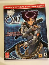 Oni Prima Official Strategy Guide PC Sony PS2 Bungie w/ Comic Preview for sale  Shipping to South Africa