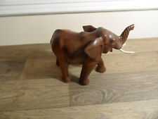 Wooden elephant figure for sale  Shipping to Ireland